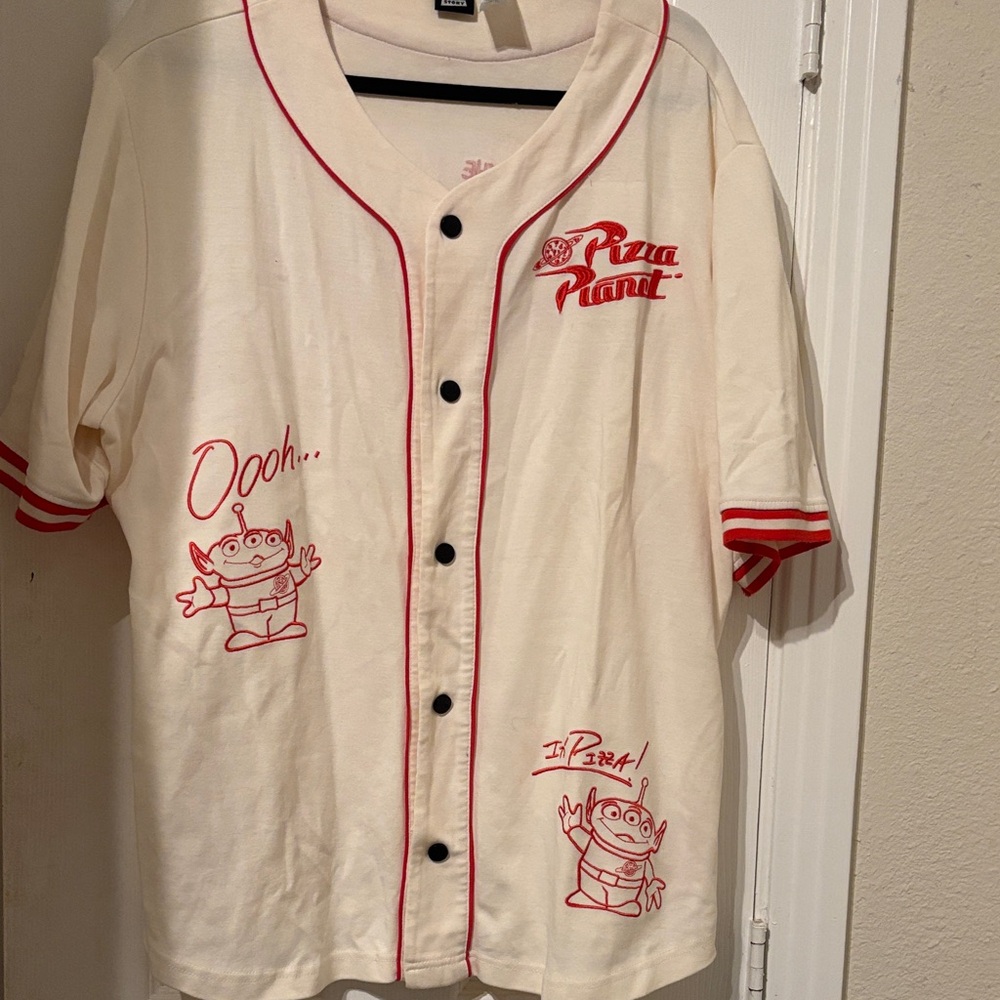 Toy Story Pizza Planet Baseball Jersey
